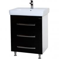 Тумба под раковину Bellezza Рокко 50 4633706660047 Черная Белая