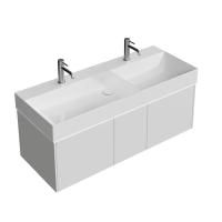 Тумба GRANDE подвесная 120, 3 ящика, архитектурный серый  