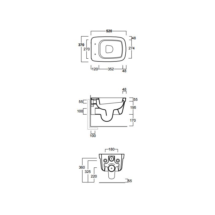 SIMAS Комплект крепежей для подвесного унитаза/биде, артикул F85