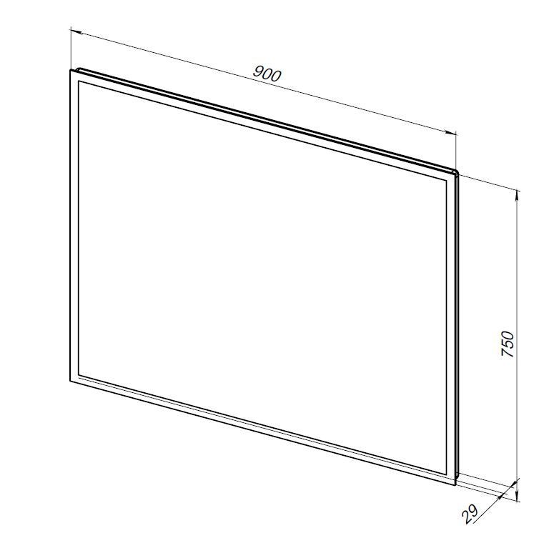 Зеркало Aquanet Оптима 90 белый матовый Зеркало Aquanet Оптима 90 белый матовый