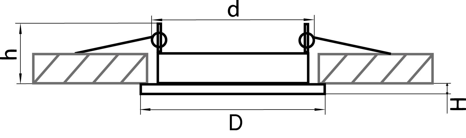 Светильник точечный встраиваемый декоративный под заменяемые КЛЛ или LED лампы Tensio Lightstar 212114