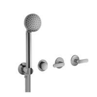 Fantini Icona Deco Смеситель для душа, встраиваемый, на 2 источника, без излива, с ручн.душем, (наружняя часть), цвет: хром