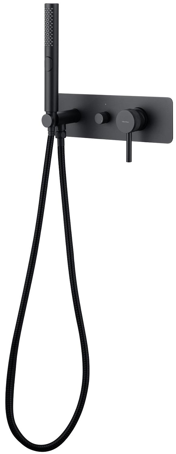 Смеситель для душа Allen Brau Priority 5.31009-31 (с внутренней частью, 2 хода) черный матовый, артикул 5.31009-31