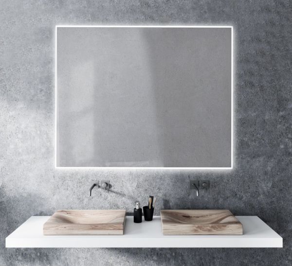 Xpertials SHIRA, квадратное зеркало 80х80 см, LED свет, вкл/выкл с диммером