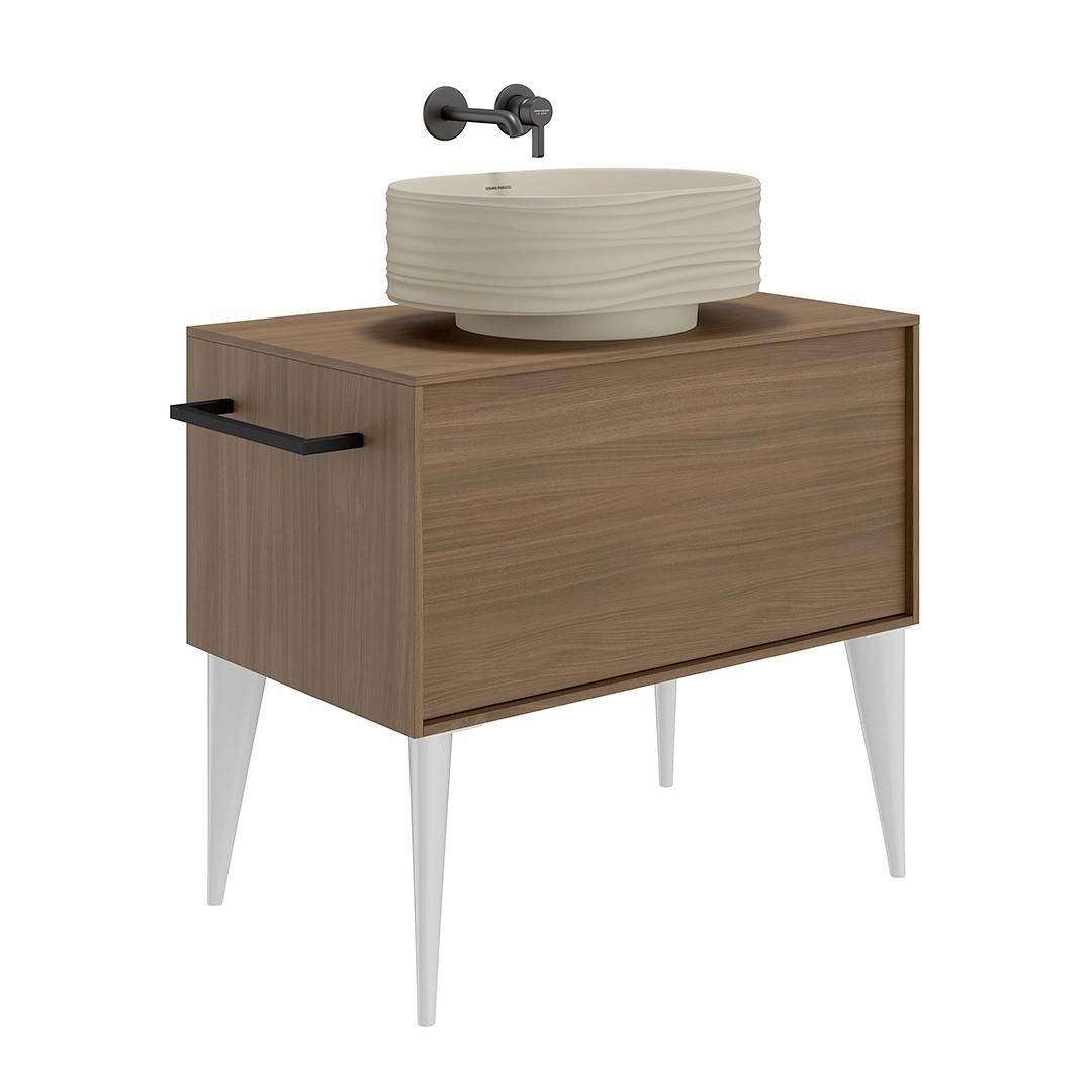 Раковина ARTBASIN Sabbia накладная 50, песочная матовая