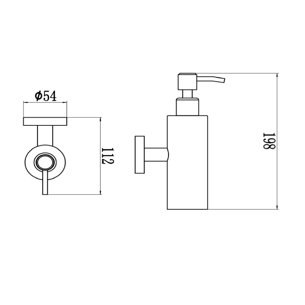 Дозатор жидкого мыла Savol S-005631-1, сатин