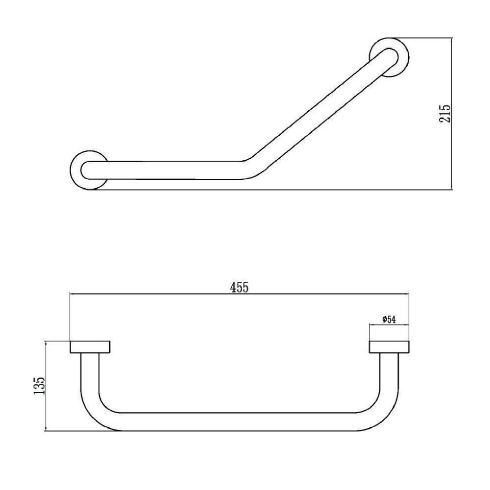 Поручень для ванной Savol S-010300, хром