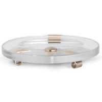 Bertocci Cinquecento Мыльница настольная, цвет: прозрачное стекло/nichel mat