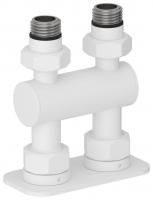 Модуль 2х1/2" прямой EU50 (Матовый белый)