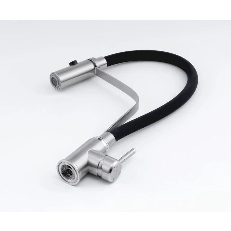 Смеситель для кухни с гибким изливом и режимом "душ" Knotlor SS-07, сатин, артикул SS-07