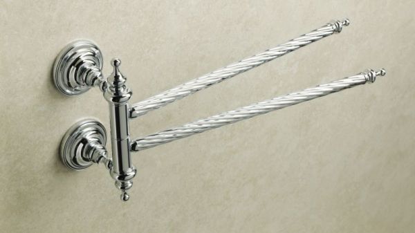 Stil Haus Giunone, полотенцедержатель двойной поворотный, цвет хром