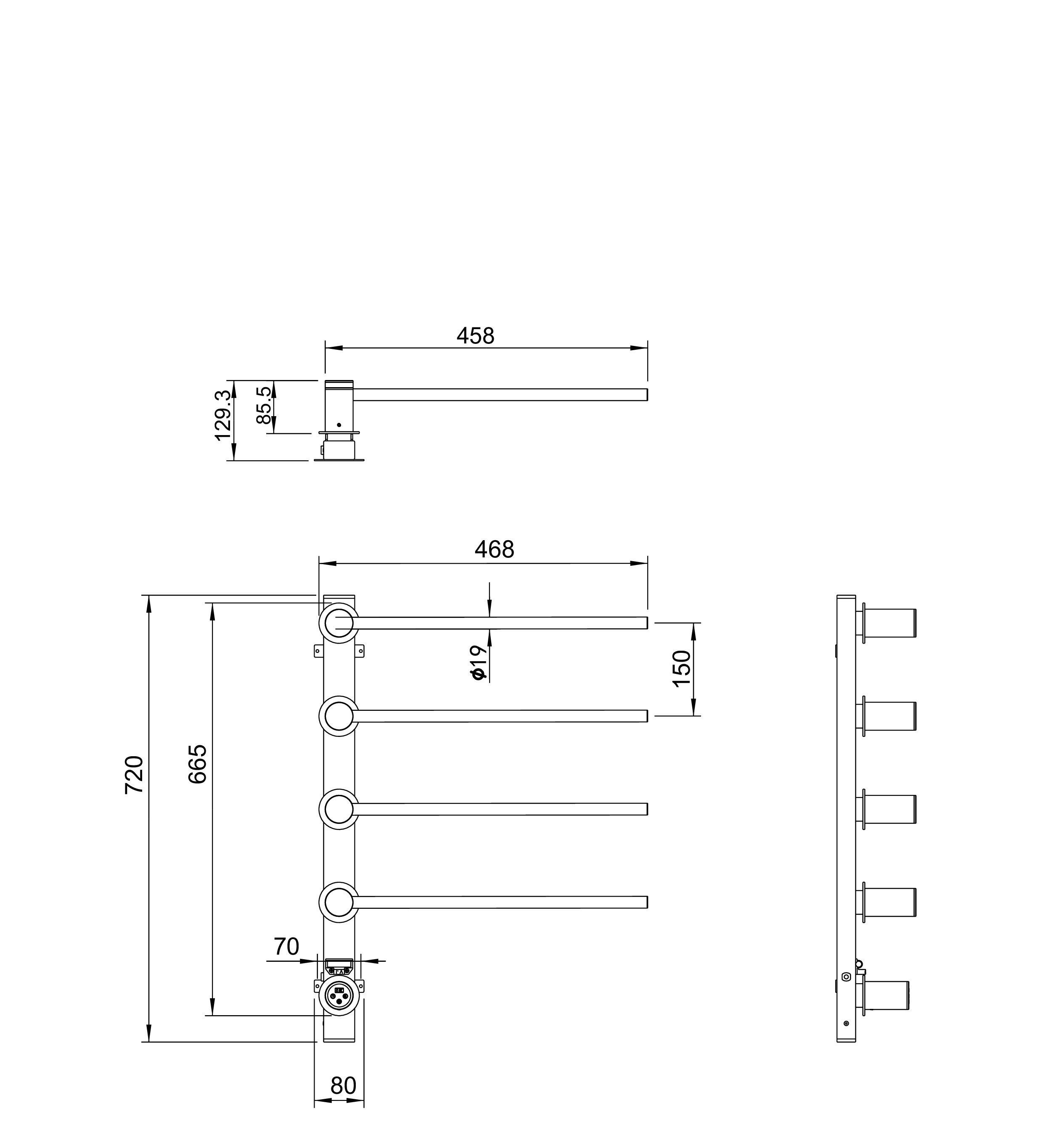 Полотенцесушитель электрический встраиваемый WONZON & WOGHAND HAMBURG, Хром (WW-AL314-CR) Полотенцесушитель электрический встраиваемый WONZON & WOGHAND HAMBURG, Хром (WW-AL314-CR)