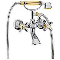 Смеситель для ванны Webert Armony AM720201017(153) Хром Золото