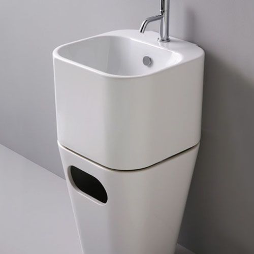 AZZURRA TANDEM Раковина подвесная 44х43см с 1 отв. под смеситель, белая