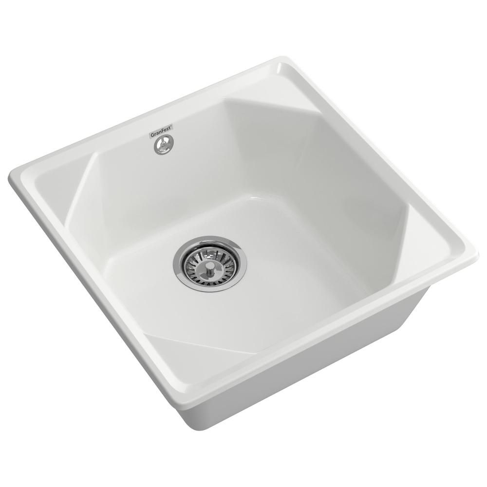 Кухонная мойка GranFest UNIQUE 500, иней, артикул U-500 иней