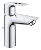 Смеситель для раковины GROHE BauLoop с ограничителем температуры и рычажным донным клапаном, размер M, хром (23885001) Смеситель для раковины GROHE BauLoop с ограничителем температуры и рычажным донным клапаном, размер M, хром (23885001)