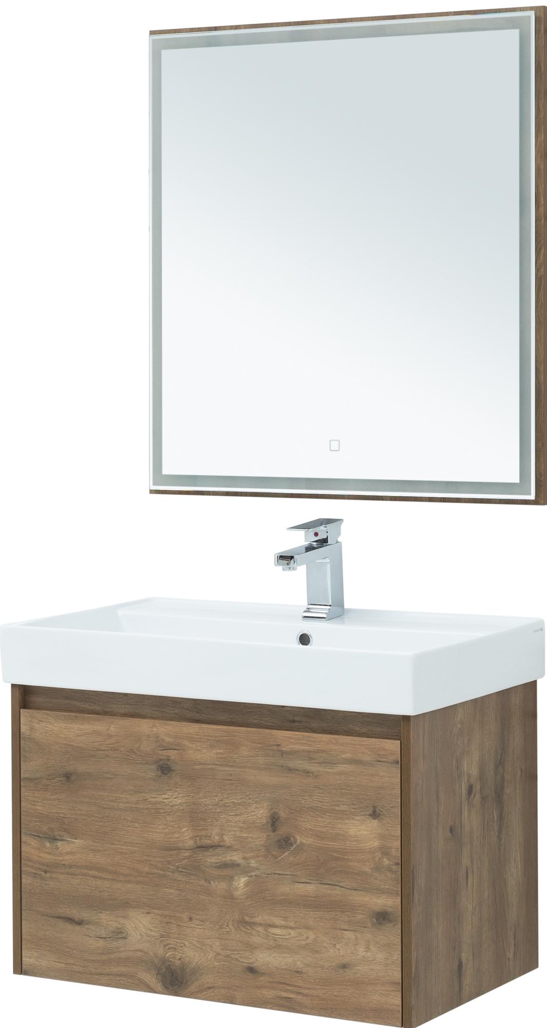 Зеркало Aquanet Nova Lite 75 дуб рустикальный LED Зеркало Aquanet Nova Lite 75 дуб рустикальный LED