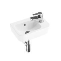 Комплект 4 в 1 Lavinia Boho One 21510491, подвесная фарфоровая раковина 37 см, смеситель, латунный сифон, донный клапан quick-clac