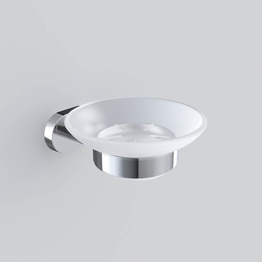 A7434200 Sense L, Стеклянная мыльница с настенным держателем, хром A7434200 Sense L, Стеклянная мыльница с настенным держателем, хром