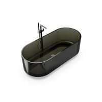 Ванна, KNIEF, Ellipse Shape, ширина, мм-1700, глубина, мм-750, высота, мм-560, тип установки-отдельностоящий, форма-овальная, материал-Solid surface, цвет-Black Galaxy