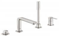 Смеситель для ванны GROHE Lineare New на 4 отверстия, суперсталь (19577DC1)