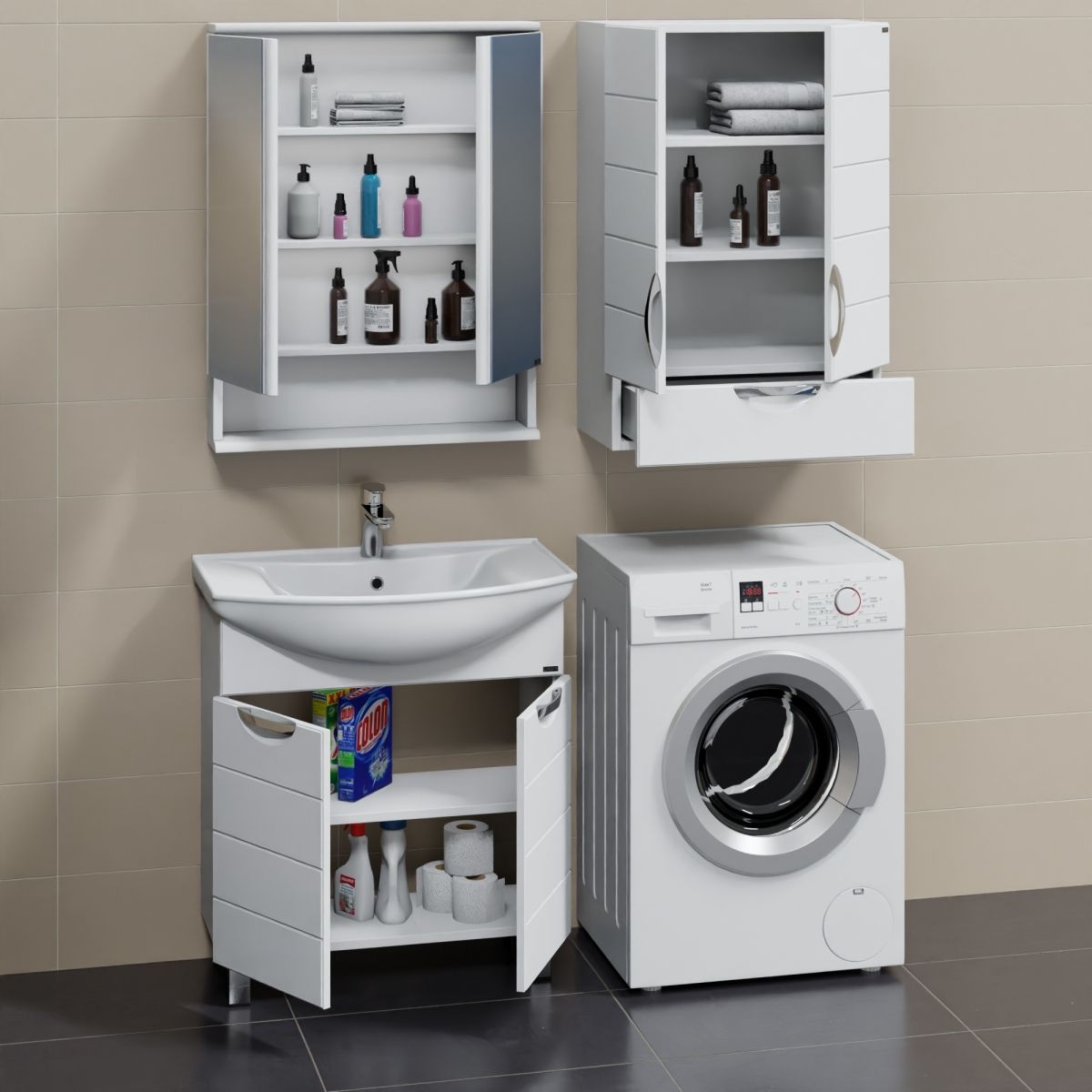 Тумба для умывальника напольная "Родос 75" (ум. Стиль 75)