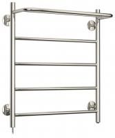Электрический полотенцесушитель СТИЛЬЕ "Формат 30 Л" 600х500 (Полка + 4) П16 (Без покрытия)