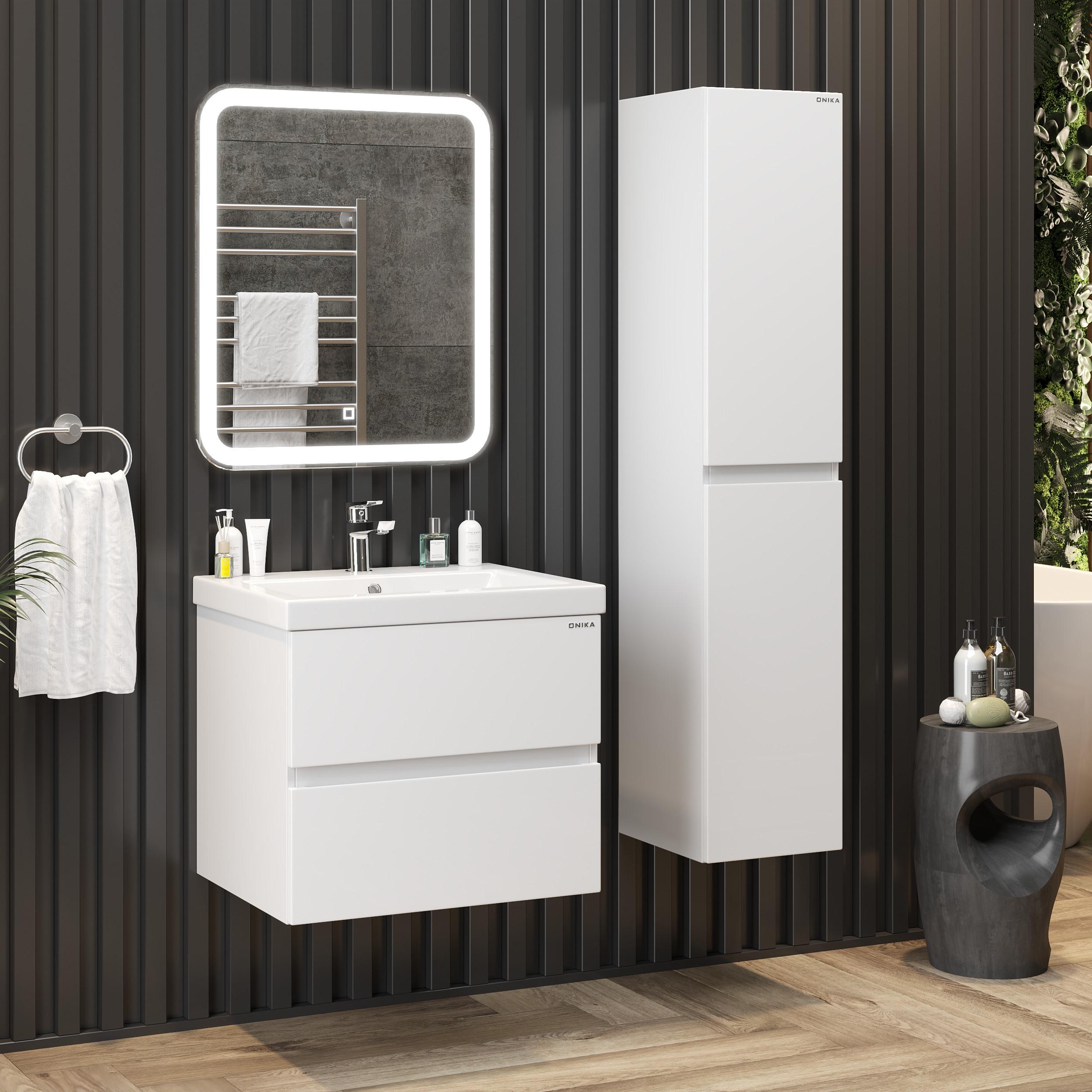 Пенал Onika Эвада 30 подвесной, белый, универсальный