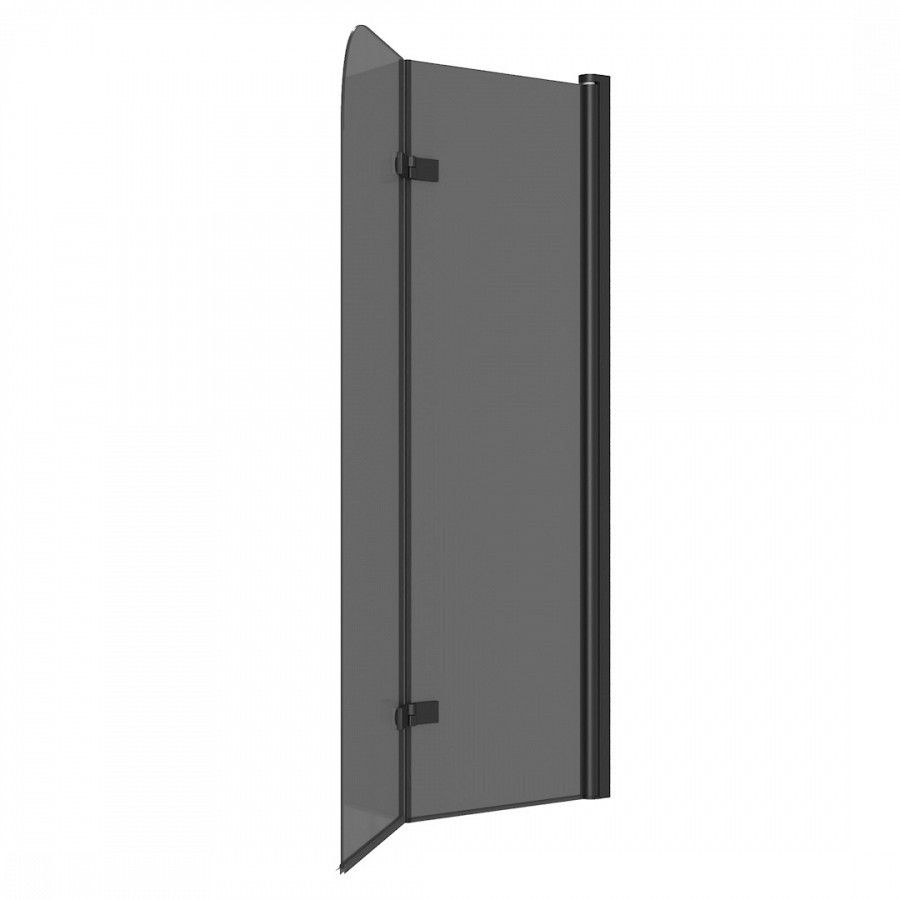 Шторка на ванну 100х140 см Maretti Valentina VA41R100140098-560, профиль черный, артикул VA41R100140098-560