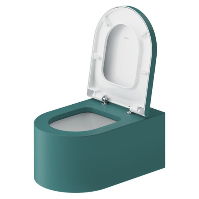 Duravit  Millio Унитаз подвесной  декор &quot;Smooth&quot;  370х570 мм, крепление в компл.,цвет аквамарин матовый