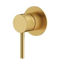 Plumberia Selection IXO Внешняя часть встраиваемого смесителя на 1 вых., накладка диам.70мм, золото брашированное