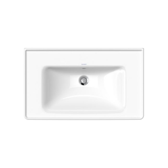Duravit D-Neo Раковина накладная 800х480  мм, с переливом, без отв. под смеситель, цвет: белый