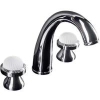 Смеситель для раковины на 3 отверстия SATINE хром_Комплект