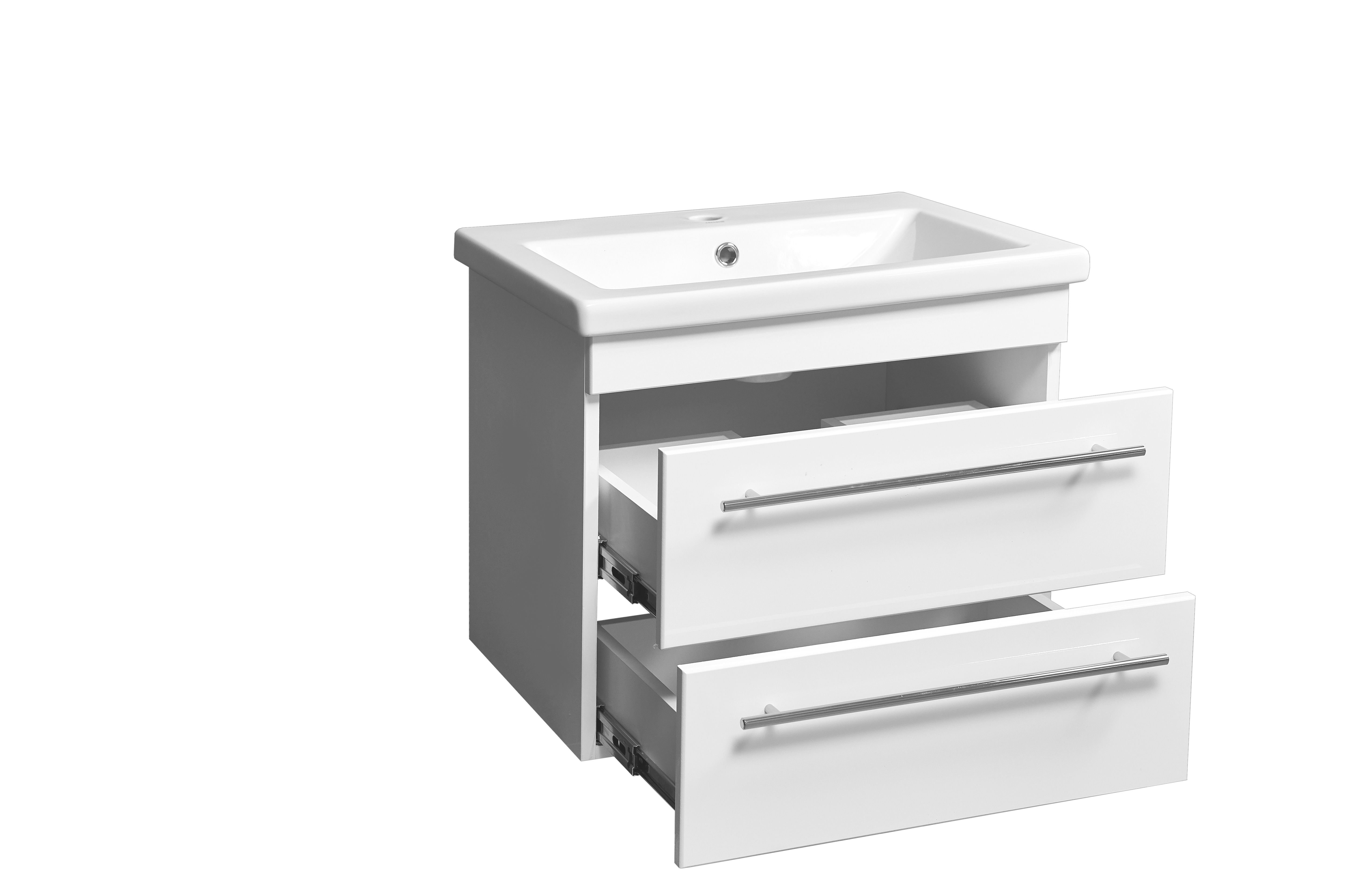 Тумба подвесная "Ванесса 50", 2 ящ., Сомо 50