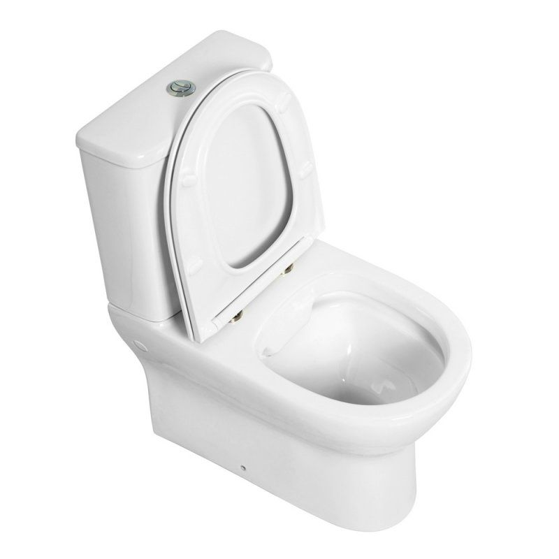 ENERGIA Чаша унитаза с сиденьем дюропласт soft close, P-trap BB8134CPR/SC, артикул BB8134CPR/SC