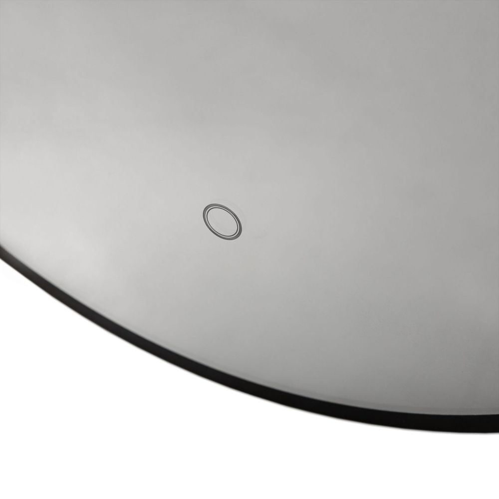 Зеркало с подсветкой ART&MAX Torino Nero AM-Tor-500-900-DS-F-Nero, артикул AM-Tor-500-900-DS-F-Nero