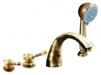 Смеситель на борт ванны Rav Slezak Labe L069.5PSM бронзовый