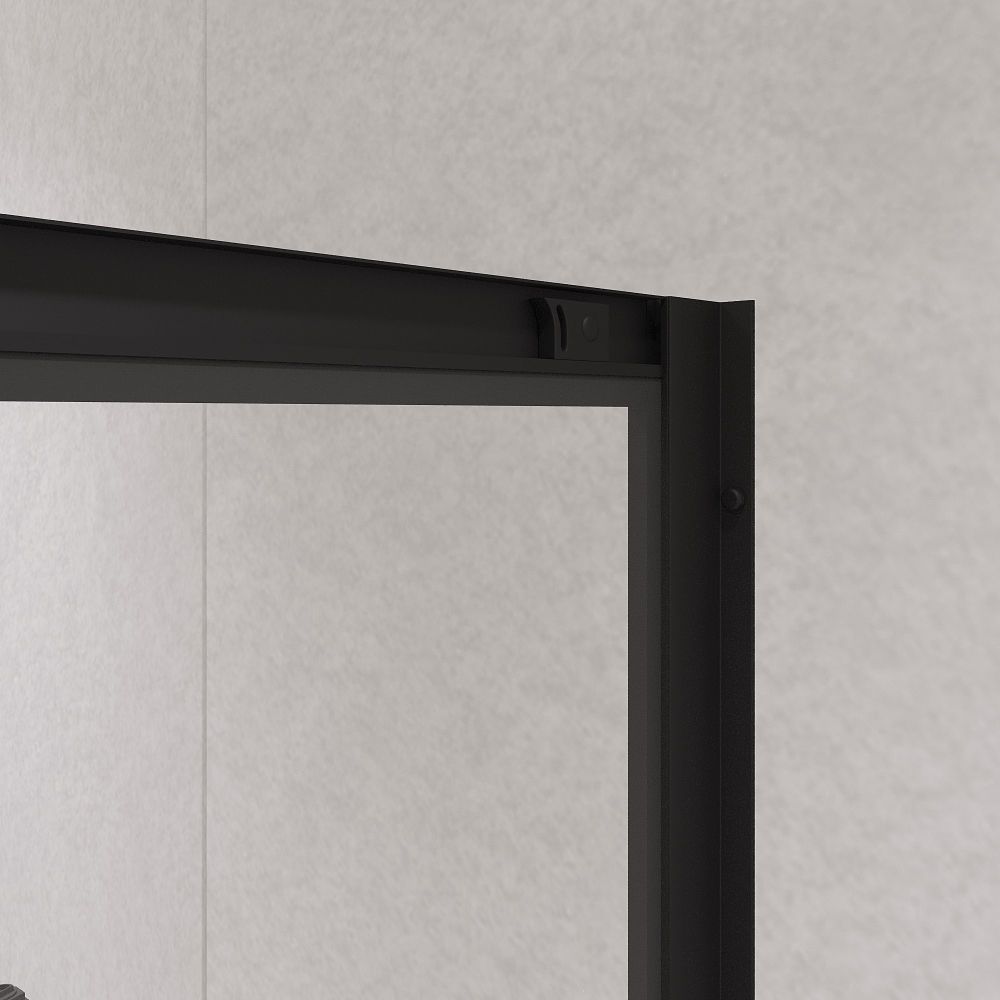 Душевой уголок полукруглый, стеклянный с раздвижными дверями на роликах - RGW PA-51B (Прозрачное, 900x900)