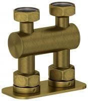 Модуль 2х3/4" прямой EU50 (Состаренная бронза) Модуль 2х3/4" прямой EU50 (Состаренная бронза)