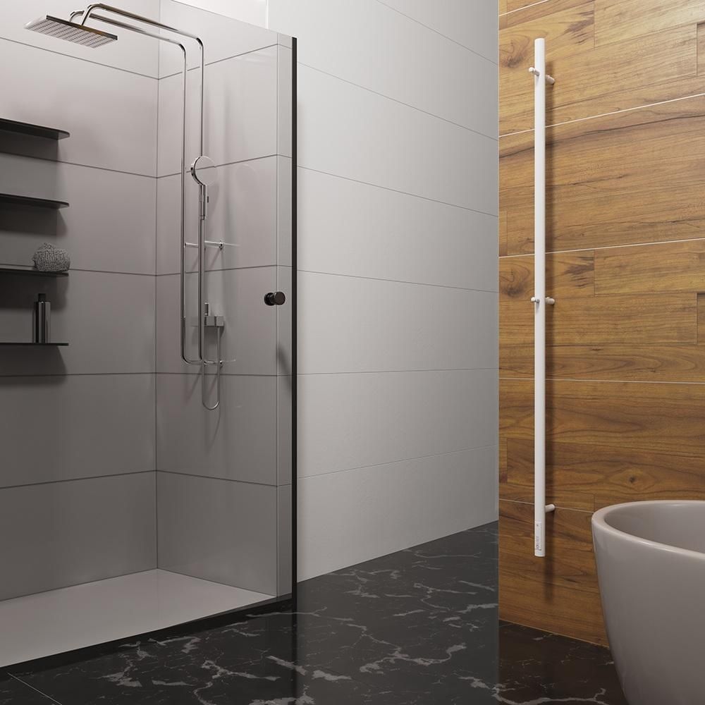 Полотенцесушитель электрический Terminus Стойка UNO круг 160, белый, артикул 4670078532589