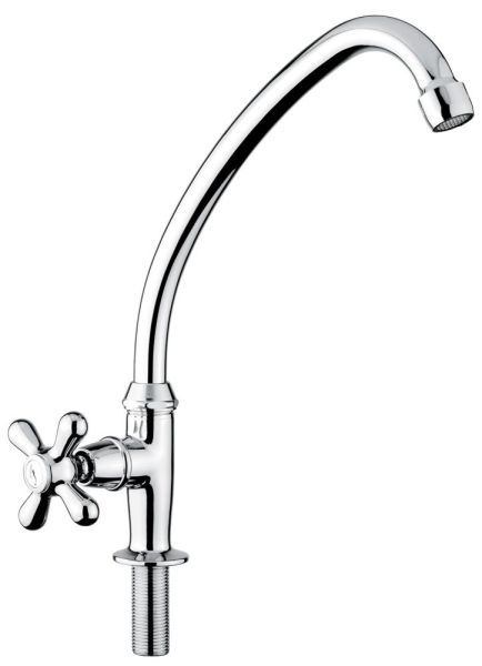 Emmevi Deco Classic, одновентильный кран для фильтра (поворотный излив 18 см), цвет хром