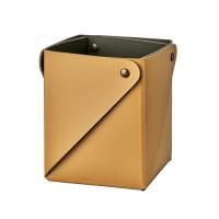 ADJ Коробочка MIU для чайных пакетов, 7x7xH8 см., цвет: горчичный/оливковый