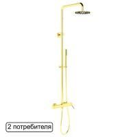 Система для душа наружного монтажа EXCELLENT Rain Pi AREX.1281GL (золото) Система для душа наружного монтажа EXCELLENT Rain Pi AREX.1281GL (золото)