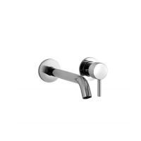 Fantini Nostromo Смеситель для раковины, встраиваемый, на 2 отв, без донного клапана, излив 250мм (наружняя часть), цвет: хром