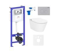 Комплект для подвесного унитаза 7 в 1 Lavinia Boho Relfix Smart V-Clean 87561152