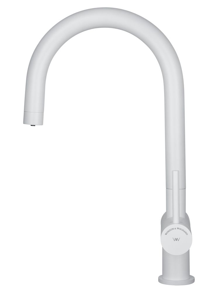 Смеситель для кухни c подключением фильтра WONZON & WOGHAND, Белый матовый (WW-3211-MW)