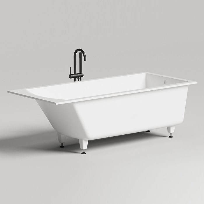 Salini CASCATA KIT Встраиваемая ванна с прямоугольной чашей 1698х747х600 мм, донный клапан "Click-Clack" белый, сифон, ножки, S-Stone, белый матовый Salini CASCATA KIT Встраиваемая ванна с прямоугольной чашей 1698х747х600 мм, донный клапан "Click-Clack" белый, сифон, ножки, S-Stone, белый матовый