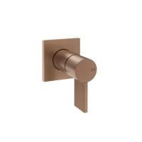 Gessi INVERSIO RIGATO Смеситель для раковины настенный на 1 выход: Copper Brushed PVD (внешняя часть)