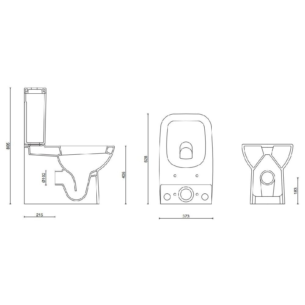 Унитаз компакт GURAL Mare с Soft Close MA06KLZ00&MA02RZV00