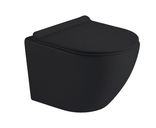 Унитаз Timo Kulo TK-403 MB подвесной Черный матовый с сиденьем Микролифт